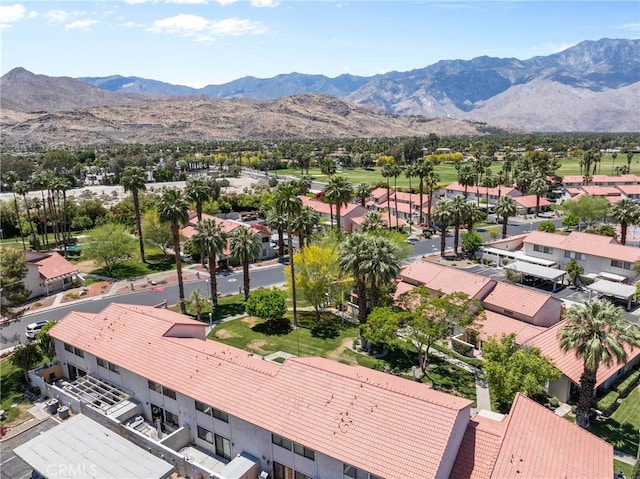 6134 Arroyo Rd Unit 3, Palm Springs, CA 92264 - aerial view of residential area featuring a mountain backdrop