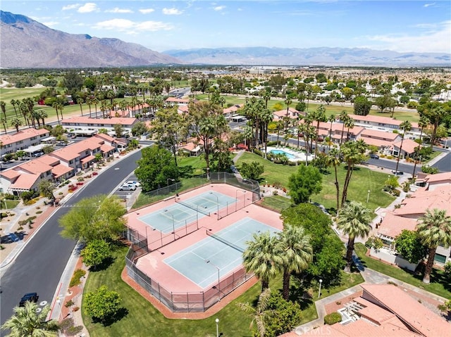 6134 Arroyo Rd Unit 3, Palm Springs, CA 92264 - aerial perspective of suburban area featuring a mountain backdrop