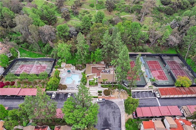 22800 Hilton Head Dr Unit 305, Diamond Bar, CA 91765 - drone / aerial view of a pool area