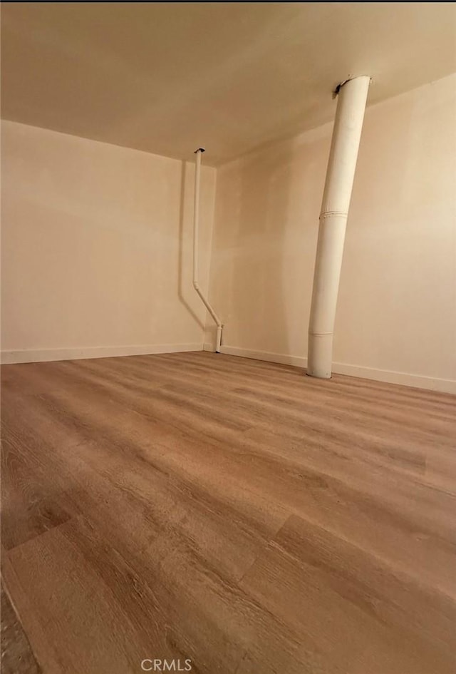 1428 Brett Pl Unit 86, San Pedro, CA 90732 - spare room featuring baseboards and light wood-style floors