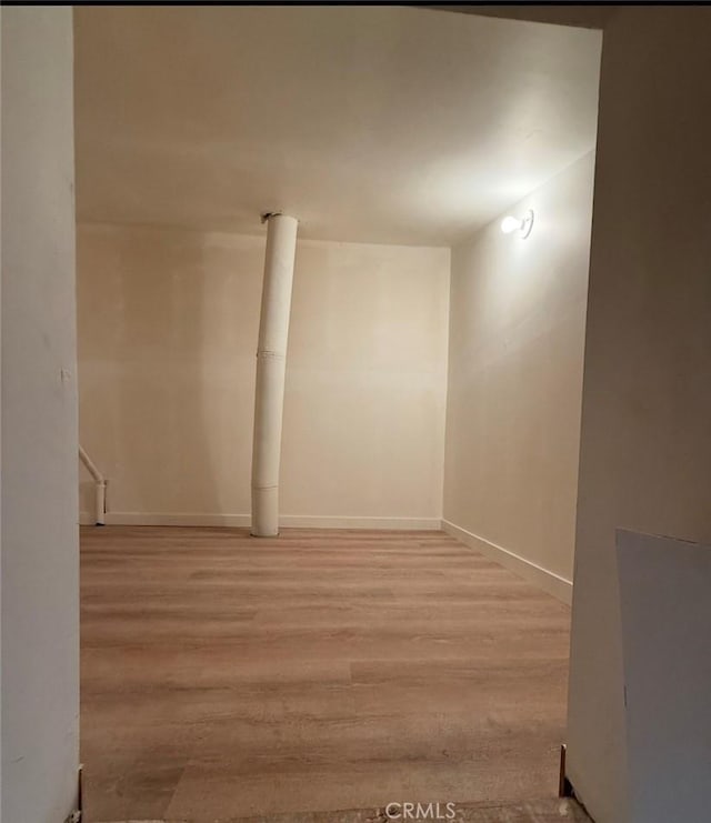 1428 Brett Pl Unit 86, San Pedro, CA 90732 - below grade area with light wood-type flooring and baseboards