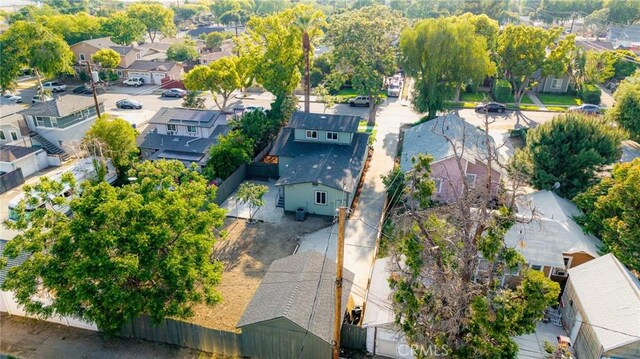 aerial view of residential area