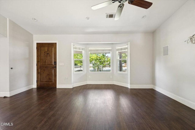 8730 Junipero Ave, Atascadero, CA 93422 - unfurnished room with ceiling fan, wood finished floors, and baseboards