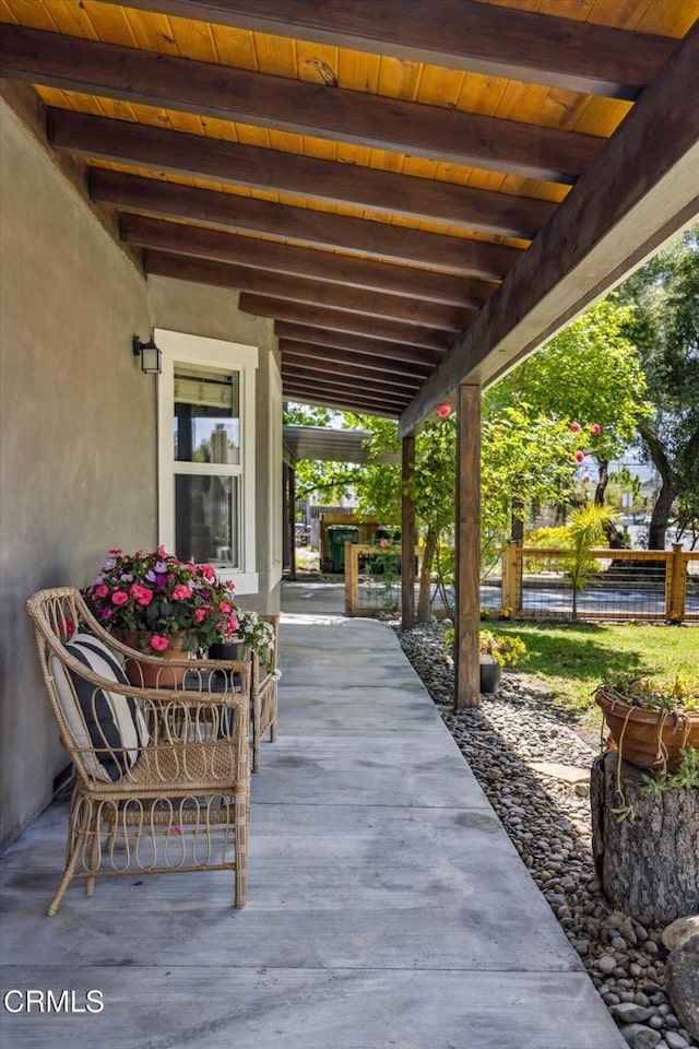 8730 Junipero Ave, Atascadero, CA 93422 - view of patio with fence