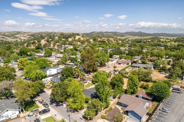 8730 Junipero Ave, Atascadero, CA 93422 - aerial perspective of suburban area featuring a mountain backdrop