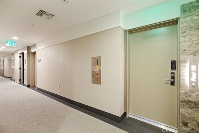 482 S Arroyo Pkwy Unit 408, Pasadena, CA 91105 - hall with baseboards