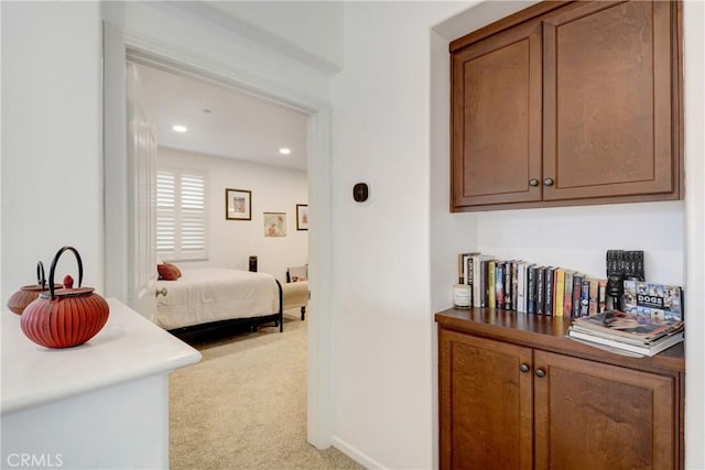 12474 Benton Dr Unit 2, Rancho Cucamonga, CA 91739 - hall with light carpet and recessed lighting
