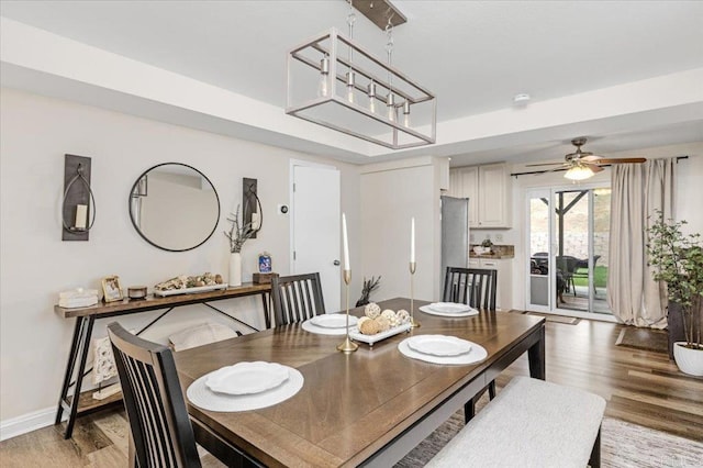 2137 N Mammoth Pl, Escondido, CA 92029 - dining room featuring light wood-style floors and a ceiling fan