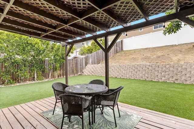 2137 N Mammoth Pl, Escondido, CA 92029 - deck featuring a fenced backyard and outdoor dining area
