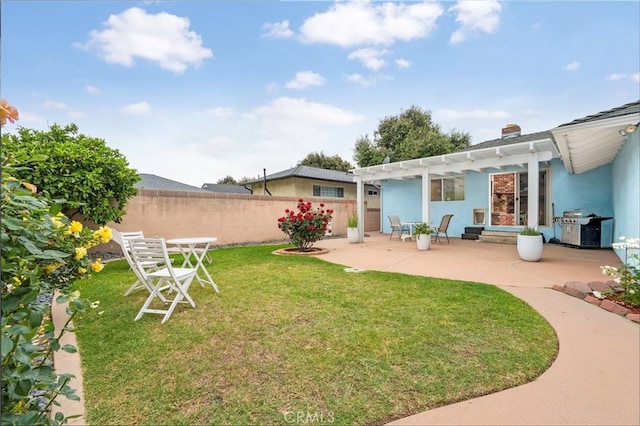 4864 Hersholt Ave, Long Beach, CA 90808 - back of property with a pergola, a patio area, and stucco siding