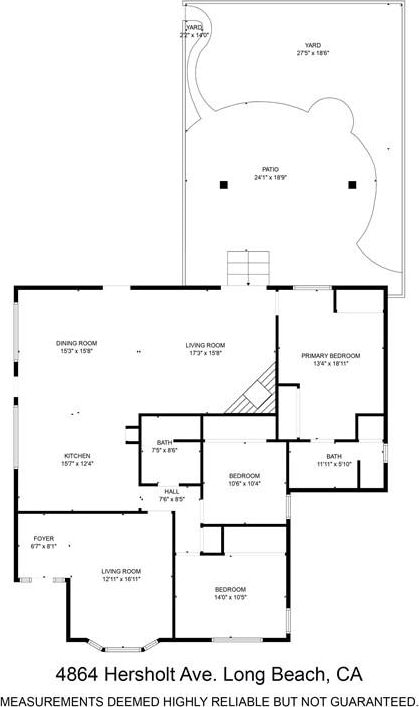 4864 Hersholt Ave, Long Beach, CA 90808 - property floor plan