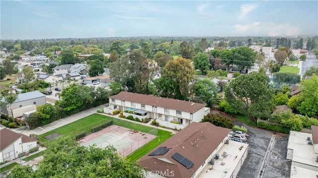 aerial perspective of suburban area