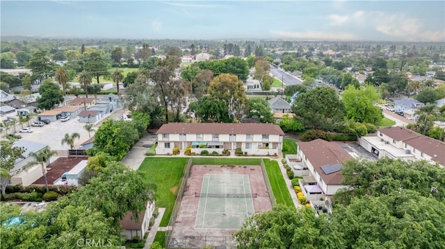 aerial view of residential area