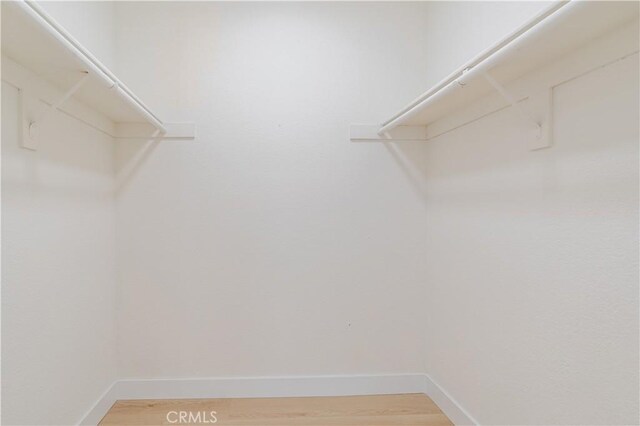 walk in closet featuring light wood-type flooring