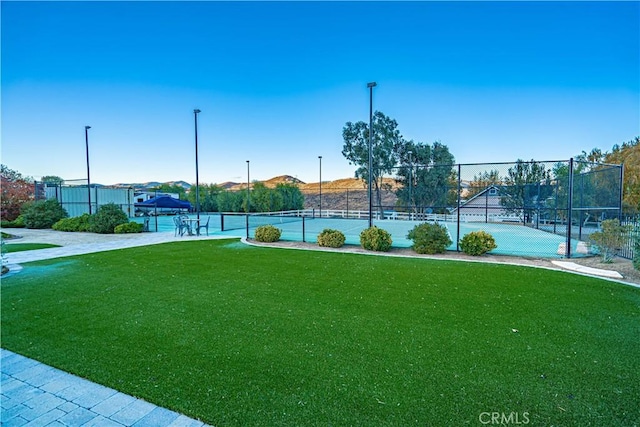 view of tennis court