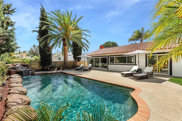 26351 Tarrasa Ln, Mission Viejo, CA 92691 - view of pool with a fenced backyard and a patio