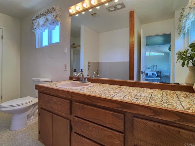 161 Twin Oaks Cir, Chula Vista, CA 91910 - bathroom with a shower stall, toilet, and vanity