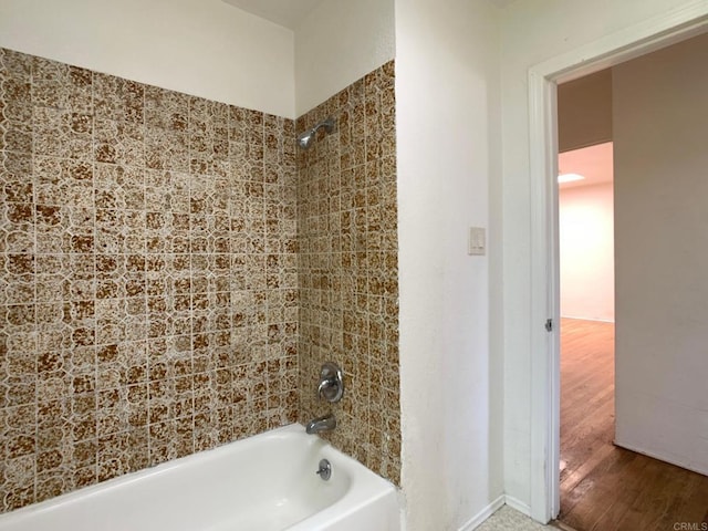 161 Twin Oaks Cir, Chula Vista, CA 91910 - bathroom with bathtub / shower combination and wood finished floors