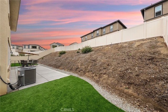 32182 Penstemon Way, Temecula, CA 92591 - yard at dusk featuring a patio area and cooling unit