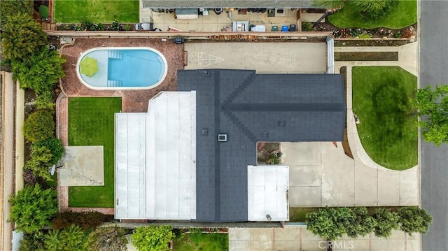 1005 E Woodland Ln, Glendora, CA 91741 - drone / aerial view of a pool