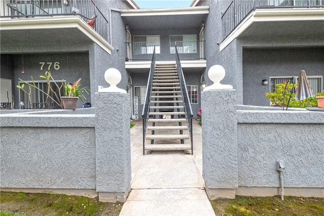 776 E San Bernardino Rd Unit 3, Covina, CA 91723 - property entrance with a balcony and stucco siding