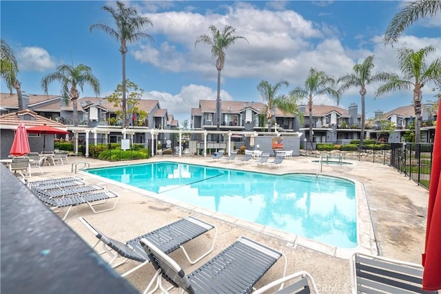 776 E San Bernardino Rd Unit 3, Covina, CA 91723 - community pool featuring a residential view, a patio, and fence