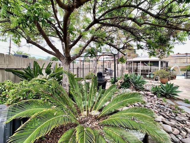 9884 Settle Rd, Santee, CA 92071 - view of yard featuring fence and a patio