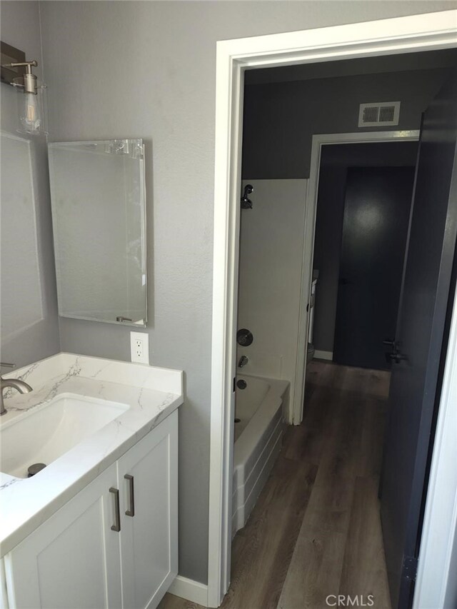 26702 Via Linares, Mission Viejo, CA 92691 - full bathroom with wood finished floors and vanity
