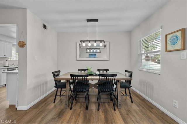 3821 W 183rd St, Torrance, CA 90504 - dining area featuring wood finished floors, baseboards, and healthy amount of natural light