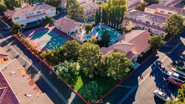 43473 30th St W Unit 4, Lancaster, CA 93536 - bird's eye view of a pool