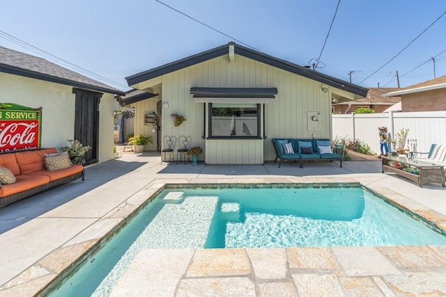 3717 W 182nd St, Torrance, CA 90504 - rear view of house featuring an outdoor hangout area and a patio area