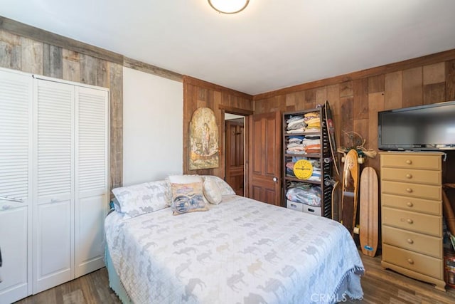 3717 W 182nd St, Torrance, CA 90504 - bedroom with wood walls and wood finished floors