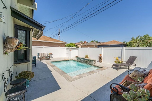 3717 W 182nd St, Torrance, CA 90504 - view of pool featuring a patio and a fenced backyard