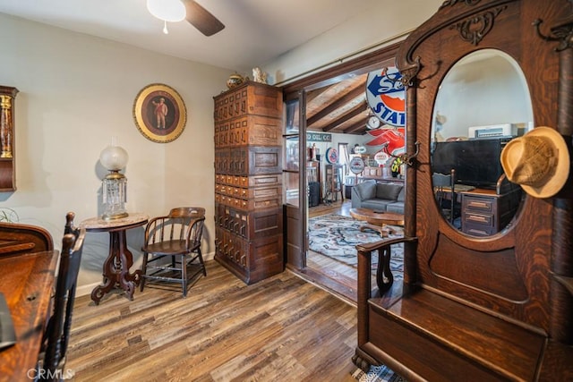 3717 W 182nd St, Torrance, CA 90504 - home office featuring wood finished floors and ceiling fan