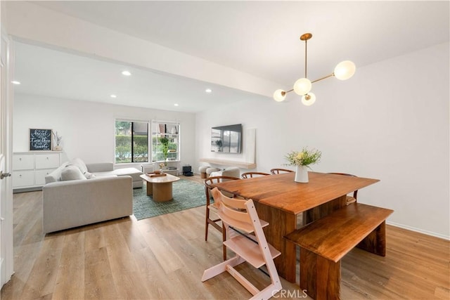 9735 Reseda Blvd Unit 56, Northridge, CA 91324 - dining space featuring light wood finished floors and recessed lighting