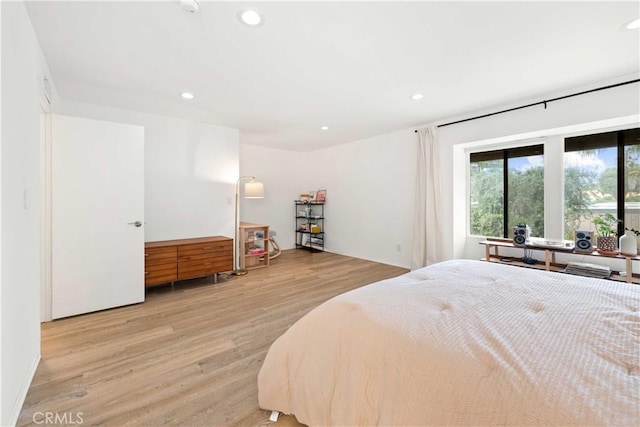 9735 Reseda Blvd Unit 56, Northridge, CA 91324 - bedroom featuring wood finished floors and recessed lighting
