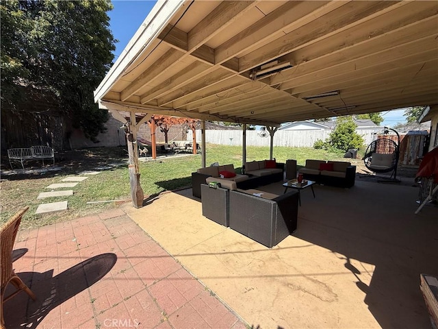 9617 Greenwood Ave, Montclair, CA 91763 - view of patio / terrace with an outdoor living space