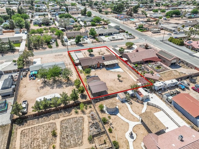 8149 Langdon Ave, Hesperia, CA 92345 - aerial view of residential area with property boundaries highlighted