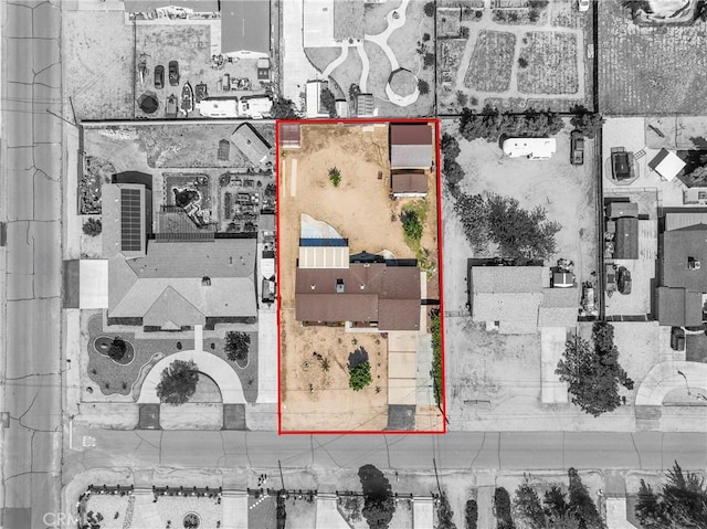 8149 Langdon Ave, Hesperia, CA 92345 - aerial map of property and surrounding area with property boundaries highlighted