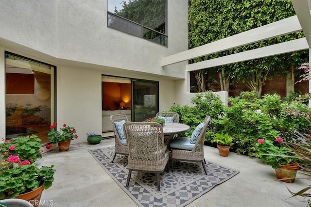 1467 18th St, Manhattan Beach, CA 90266 - view of patio / terrace with outdoor dining area and a baseboard heating unit