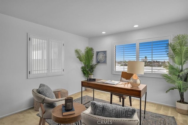 1467 18th St, Manhattan Beach, CA 90266 - office with recessed lighting and baseboards
