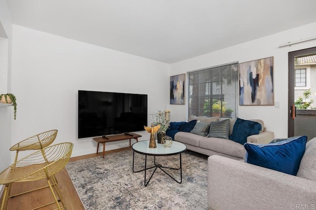 15048 Avenida Venusto Unit 255, San Diego, CA 92128 - living room featuring wood finished floors