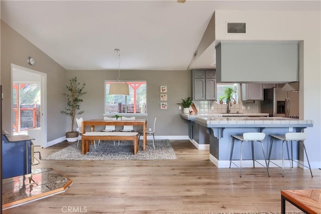 45792 Sutton Dr, Oakhurst, CA 93644 - dining room with light wood-style floors and baseboards