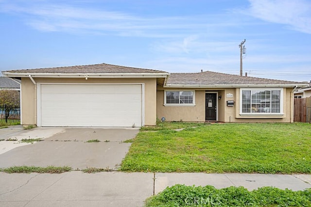 4340 Highland Ave, Oxnard, CA 93033 - ranch-style house featuring stucco siding, an attached garage, and concrete driveway