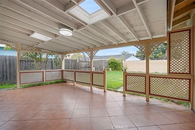4340 Highland Ave, Oxnard, CA 93033 - unfurnished sunroom featuring a skylight