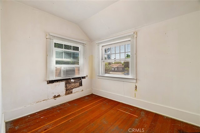 440 S Plumas St, Willows, CA 95988 - unfurnished room with hardwood / wood-style flooring, lofted ceiling, and baseboards