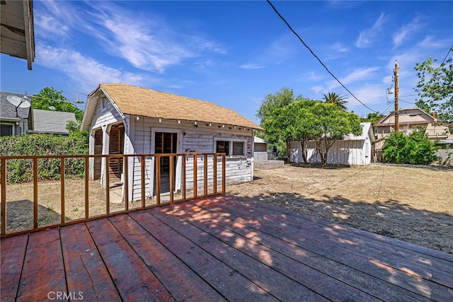440 S Plumas St, Willows, CA 95988 - wooden terrace with fence and an outbuilding