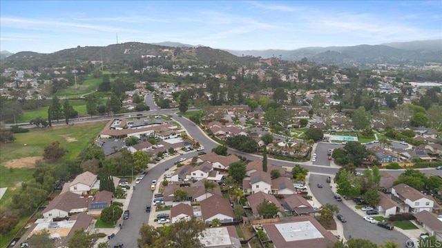 2150 Pepper Tree Pl, Escondido, CA 92026 - aerial view of property and surrounding area with a mountainous background and nearby suburban area