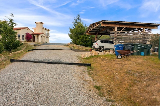 2389 Eric Rd, Fallbrook, CA 92028 - view of yard with driveway and a carport