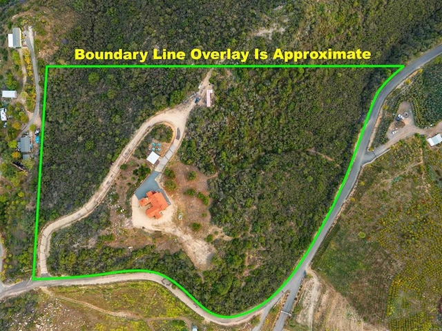 2389 Eric Rd, Fallbrook, CA 92028 - map / location featuring property parcel outlined